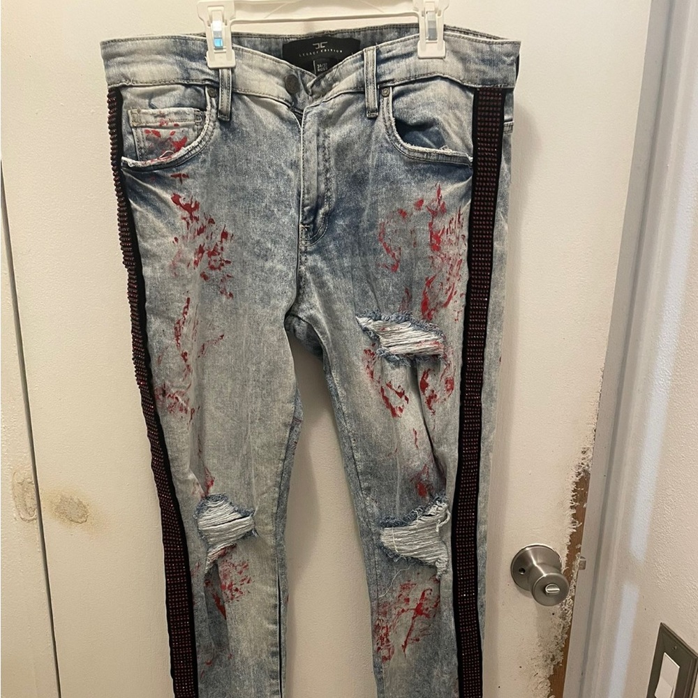 Jordan craig fire red ice blue Ross Vegas denim